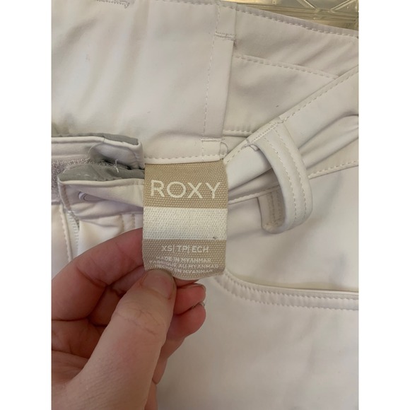 Roxy Womens White Insulated Snow Pants Ski Snowboard Size XS - Picture 3 of 4